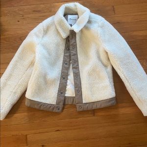 Madewell Sherpa Portland jacket in cream